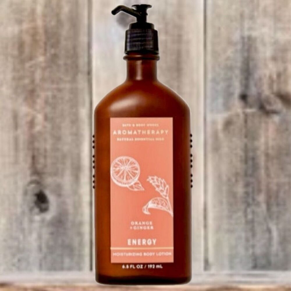 NWT B&BW Orange Ginger aromatherapy Energy Moisturazing Body Lotion 6.5Oz / 192g